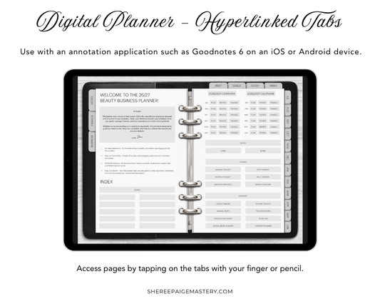 2026/2027 Beauty Business Planner - Digital