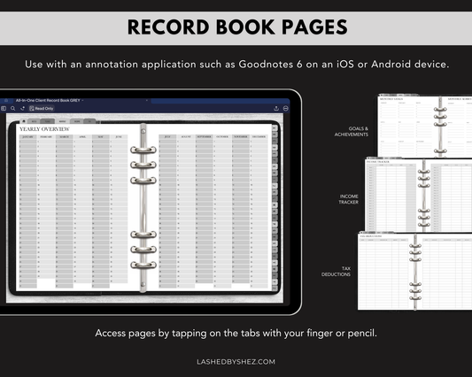 All-In-One Beauty Client Record Book - Digital