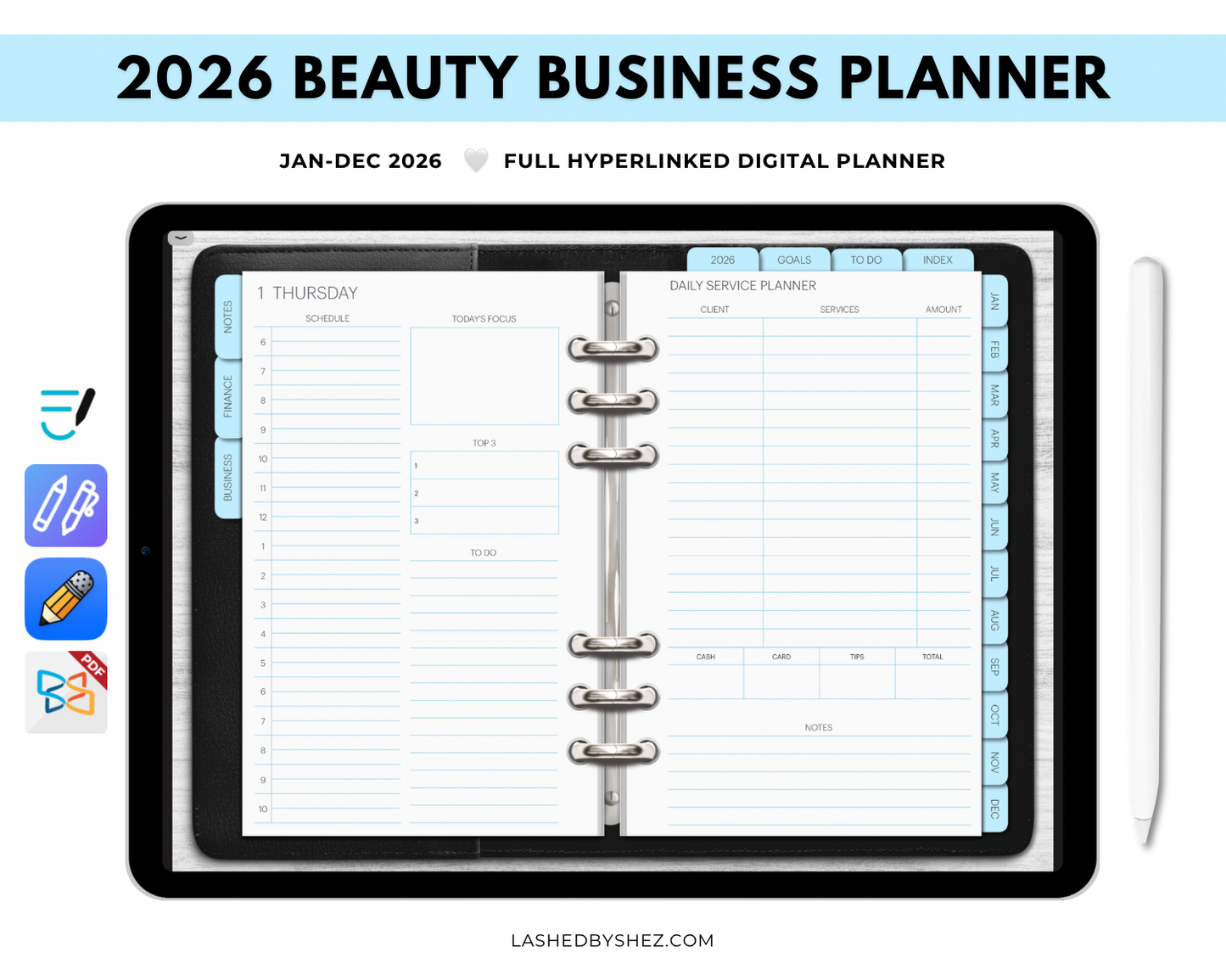 2026 Beauty Business Planner - Digital