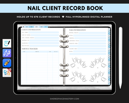 Nail Client Record Book - Digital