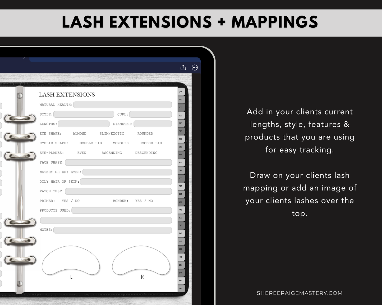 All-In-One Beauty Client Record Book - Digital