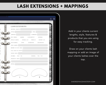 All-In-One Beauty Client Record Book - Digital