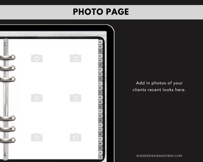 Makeup Artist Client Record Book - Digital