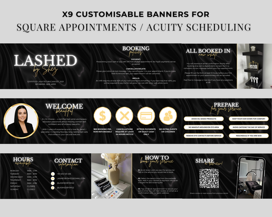 Square Appointments / Acuity Scheduling - Canva Template