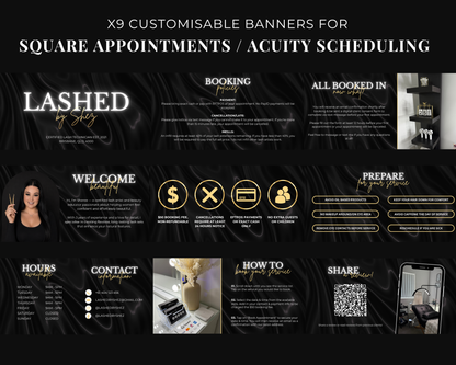 Square Appointments / Acuity Scheduling - Canva Template
