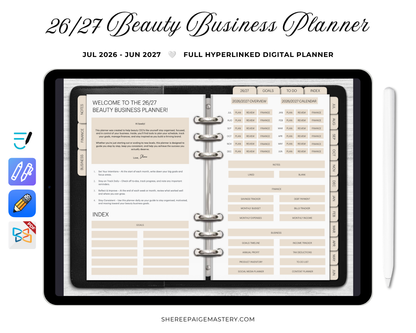 2026/2027 Beauty Business Planner - Digital