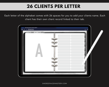Nail Client Record Book - Digital