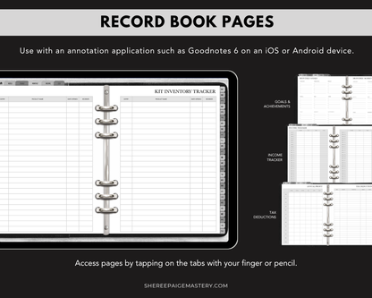 Makeup Artist Client Record Book - Digital