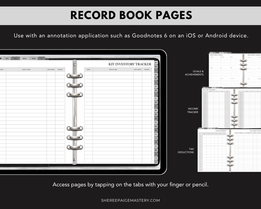 Makeup Artist Client Record Book - Digital