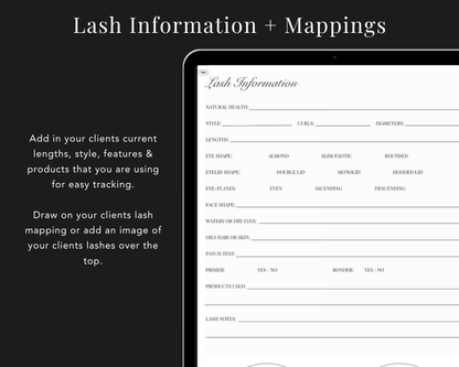 Lash Extension Client Record Book v2 - Digital