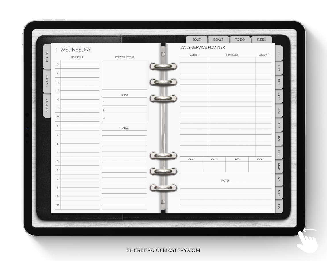 2026/2027 Beauty Business Planner - Digital