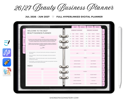 2026/2027 Beauty Business Planner - Digital