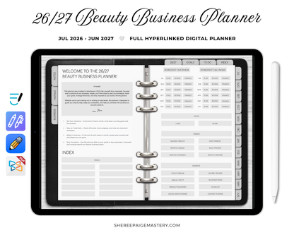 2026/2027 Beauty Business Planner - Digital