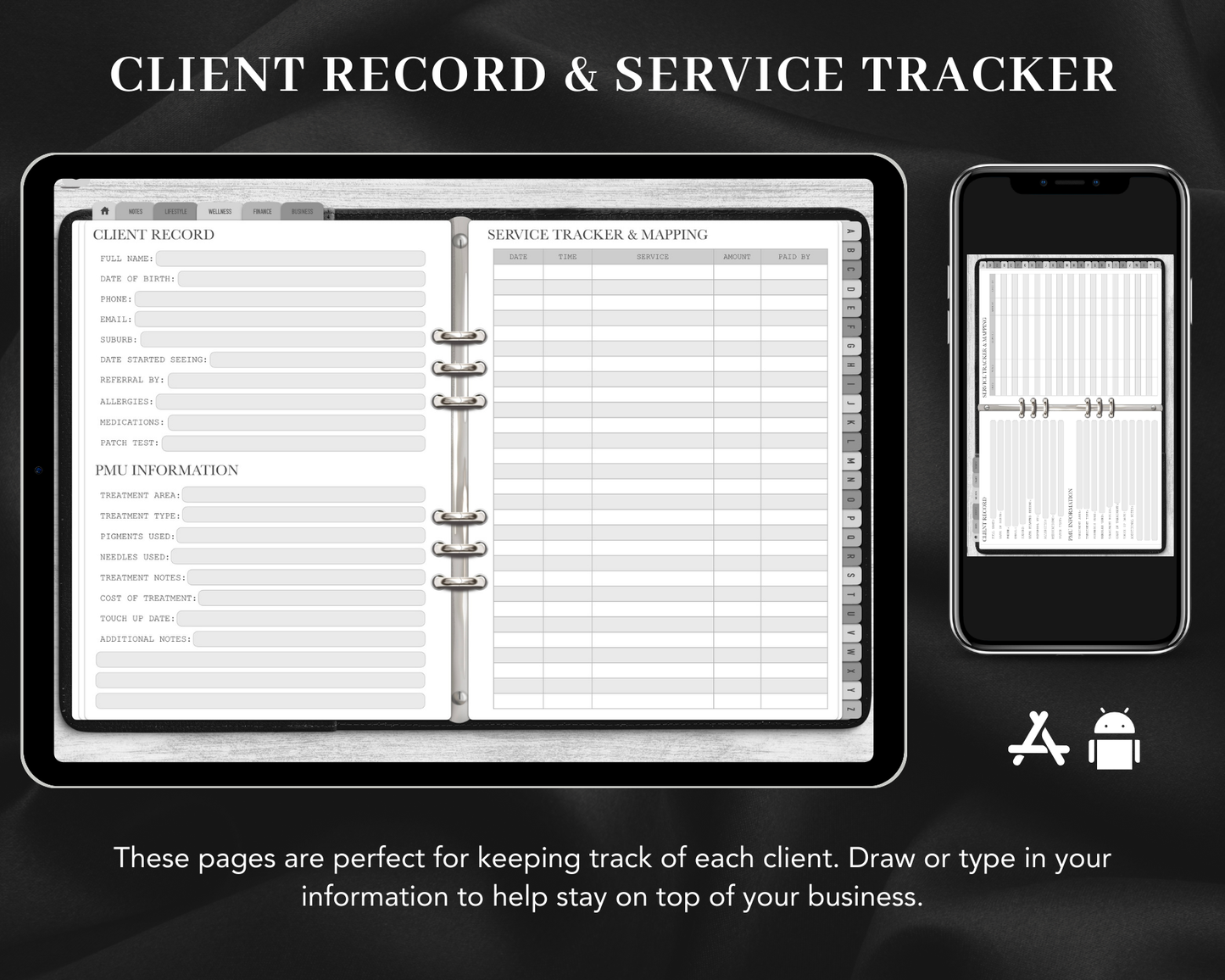 Ultimate PMU Client Record Book - Digital