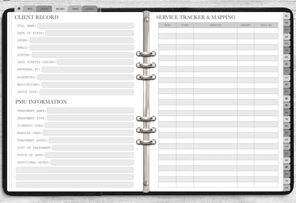 Ultimate PMU Client Record Book - Digital