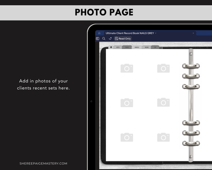 Ultimate Nail Client Record Book - Digital