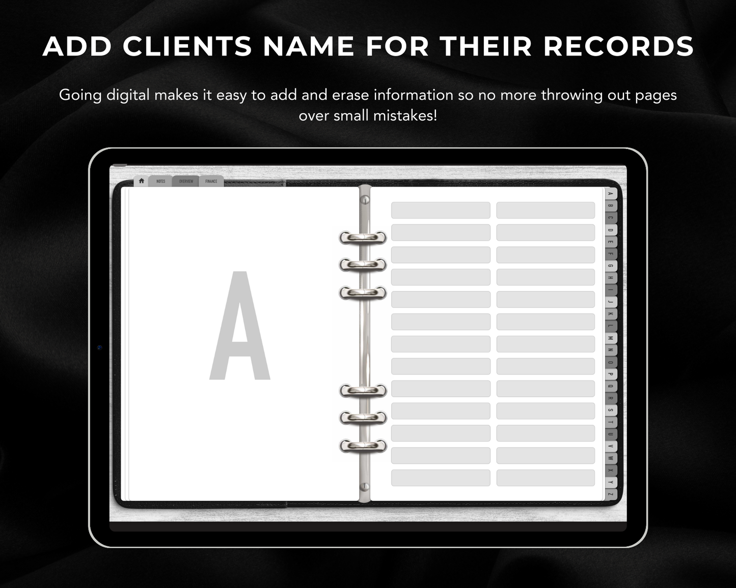 Hair Braids Client Record Book - Digital