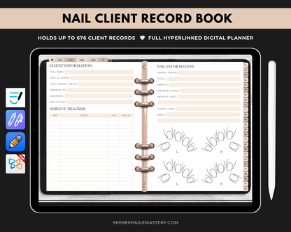 Nail Client Record Book - Digital
