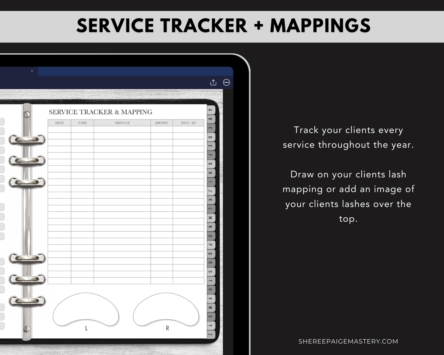 Ultimate Lash Extension Client Record Book - Digital
