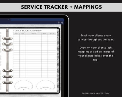Ultimate Lash Extension Client Record Book - Digital