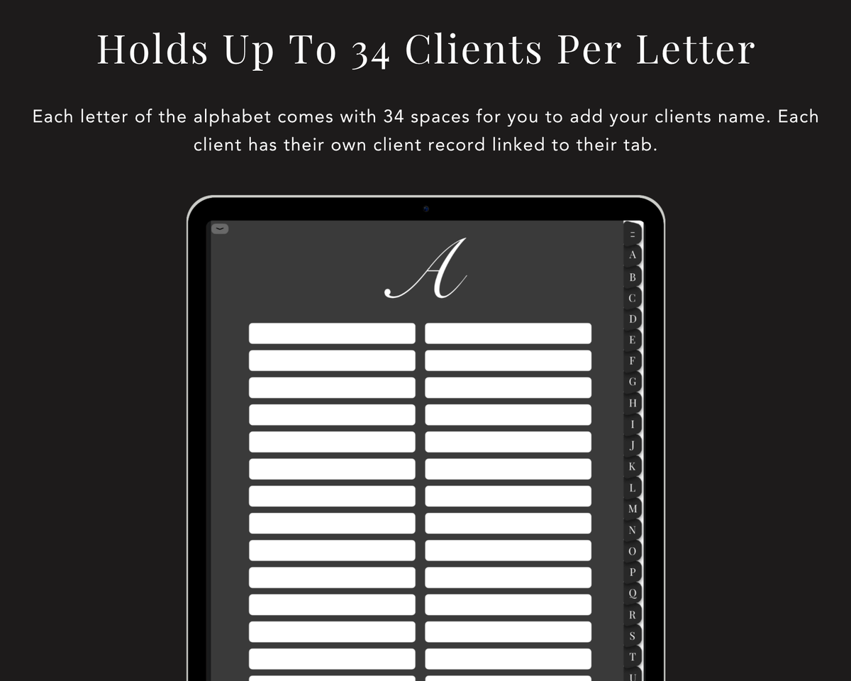 Nail Client Record Book v2 - Digital