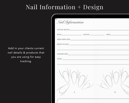 Nail Client Record Book v2 - Digital
