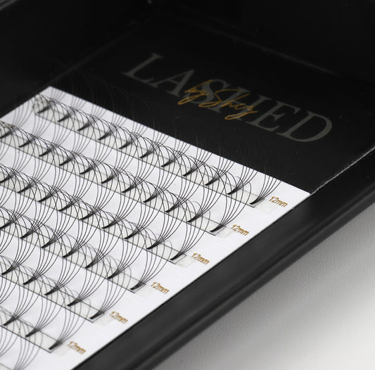 5D Premade Fans - Short Stem - D Curl - 0.07