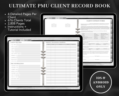 Ultimate PMU Client Record Book - Digital