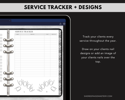 Ultimate Nail Client Record Book - Digital