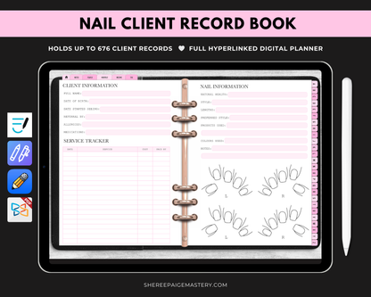 Nail Client Record Book - Digital