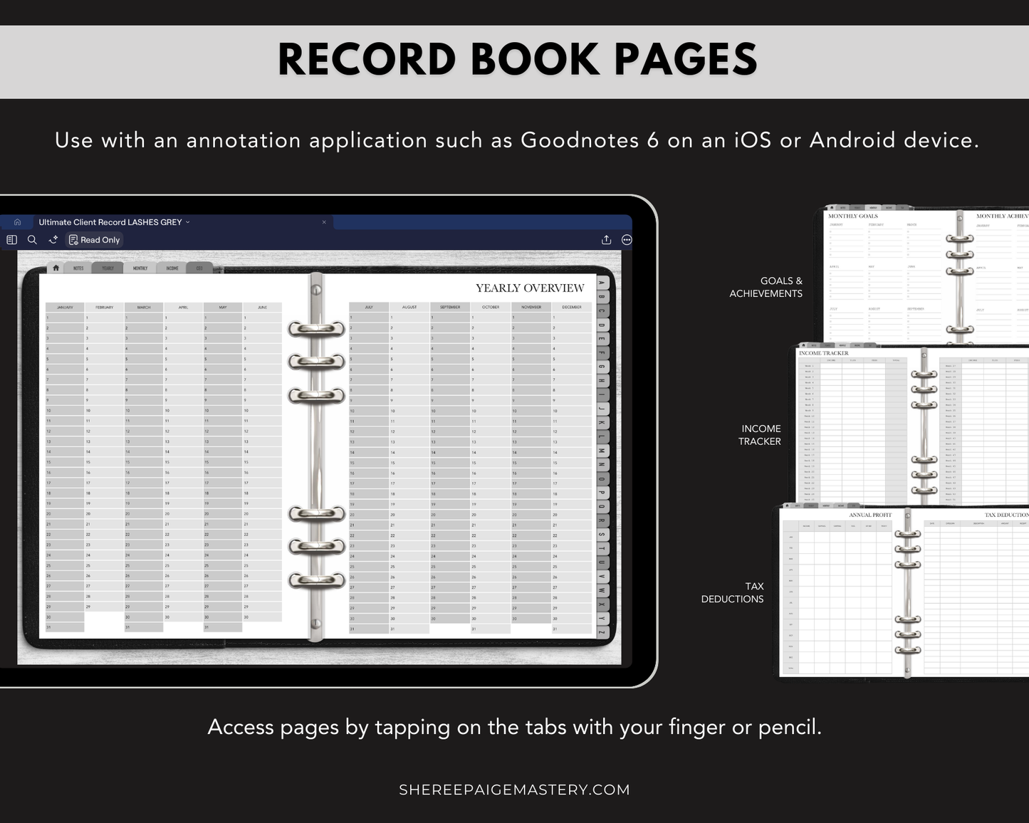 Ultimate Lash Extension Client Record Book - Digital