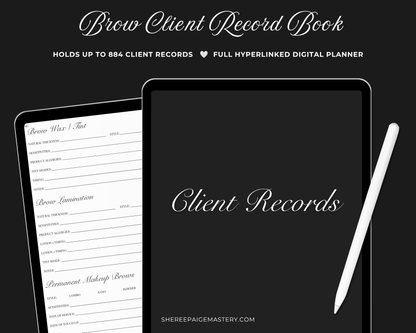 Brow Client Record Book v2 - Digital